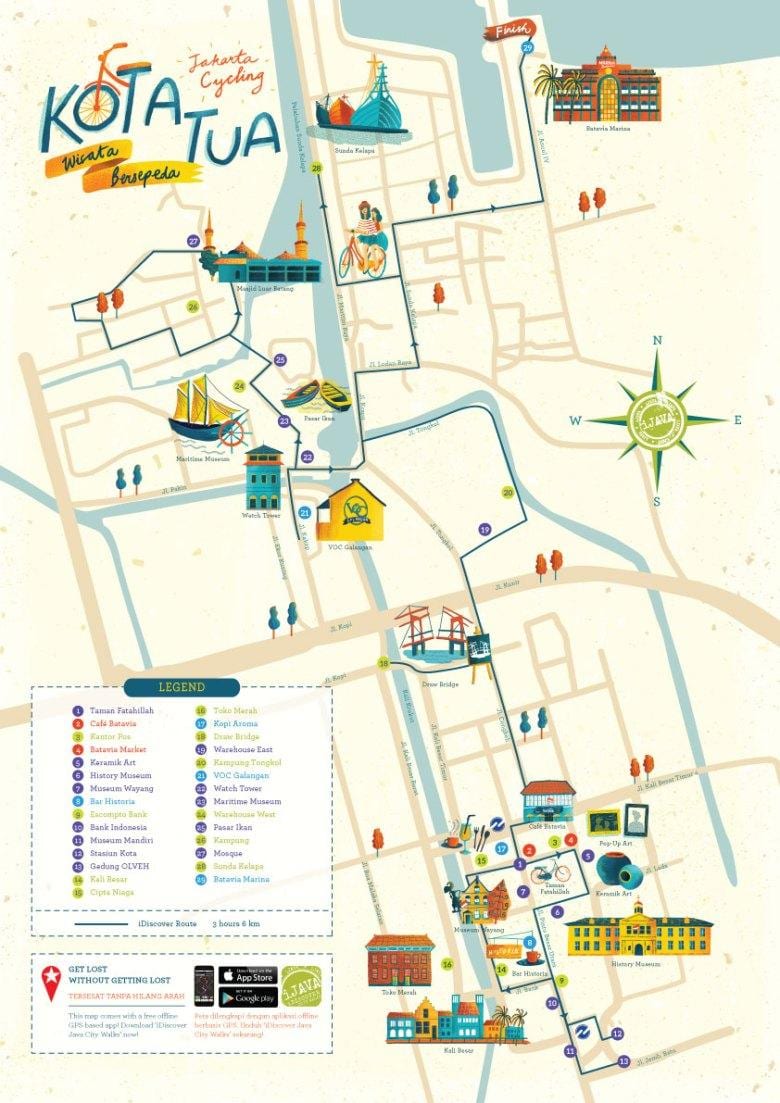 মানচিত্র Jakarta kota