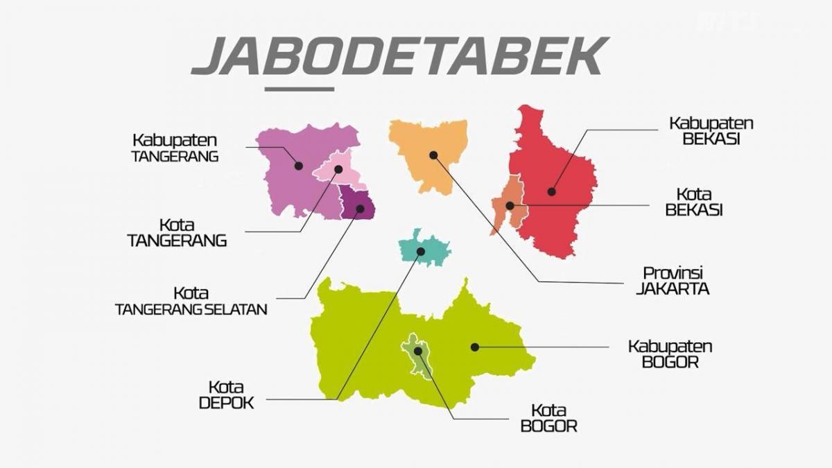 মানচিত্র jabodetabek