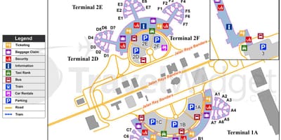 Soekarno hatta, বিমানবন্দর টার্মিনাল মানচিত্র