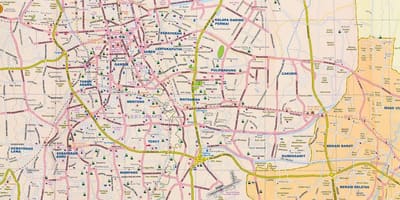 মানচিত্র জাকার্তা রাস্তার
