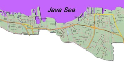 Jakarta utara মানচিত্র