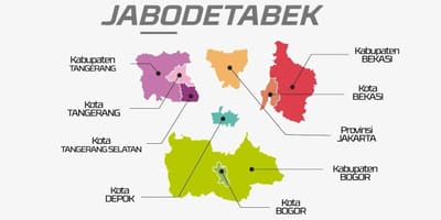 মানচিত্র jabodetabek