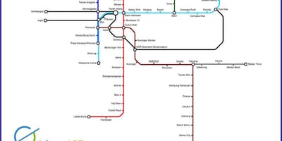 জাকার্তা lrt মানচিত্র